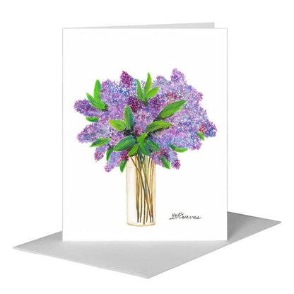 Shades of Lilacs, Greeting Card (#8337C) A2 Card Front, www.printedcanvas.com