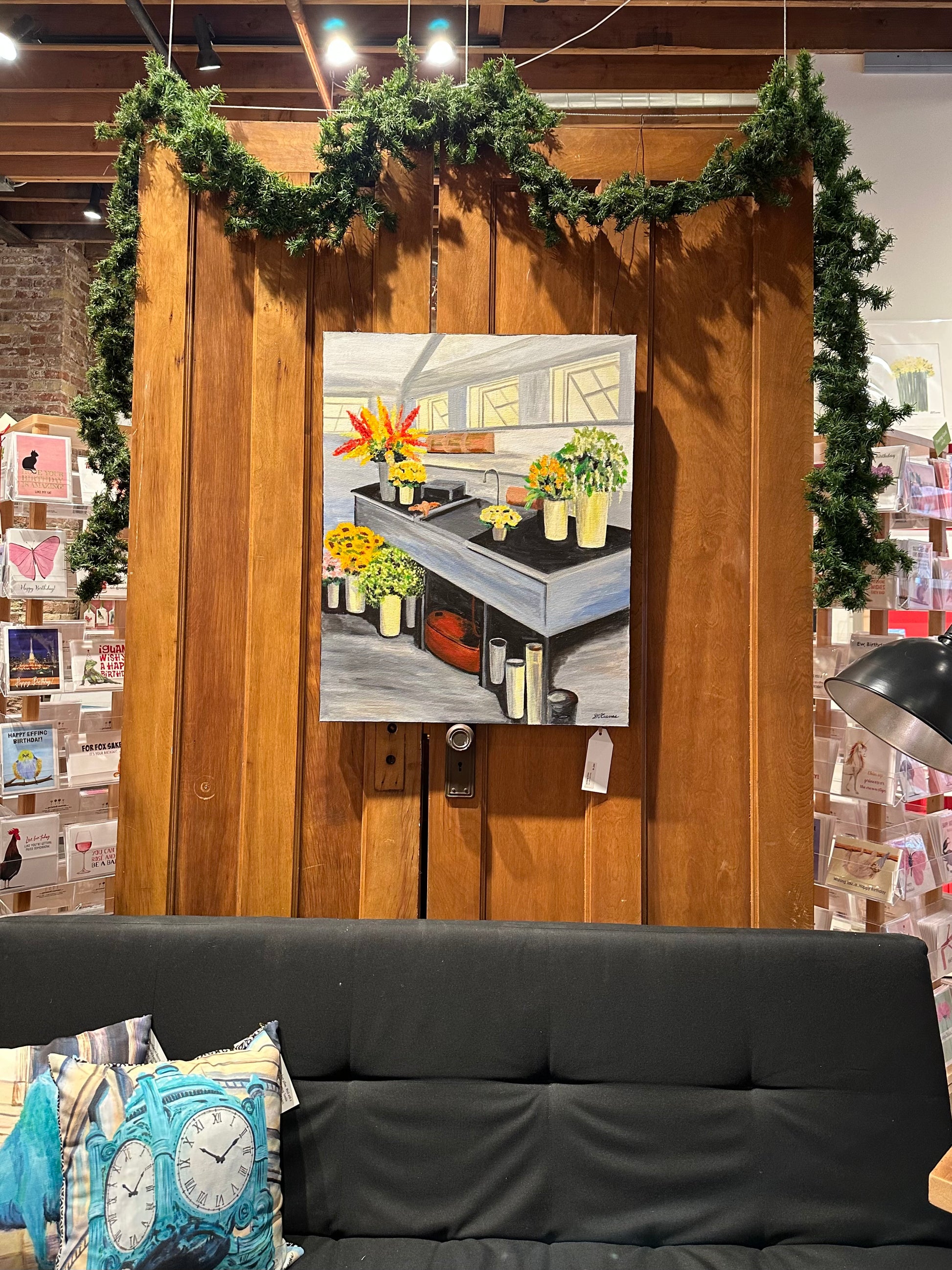 Potting Area, Original - Printed Canvas