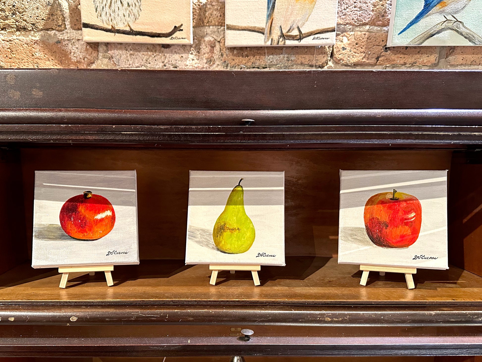 Single Apple, Original - Printed Canvas