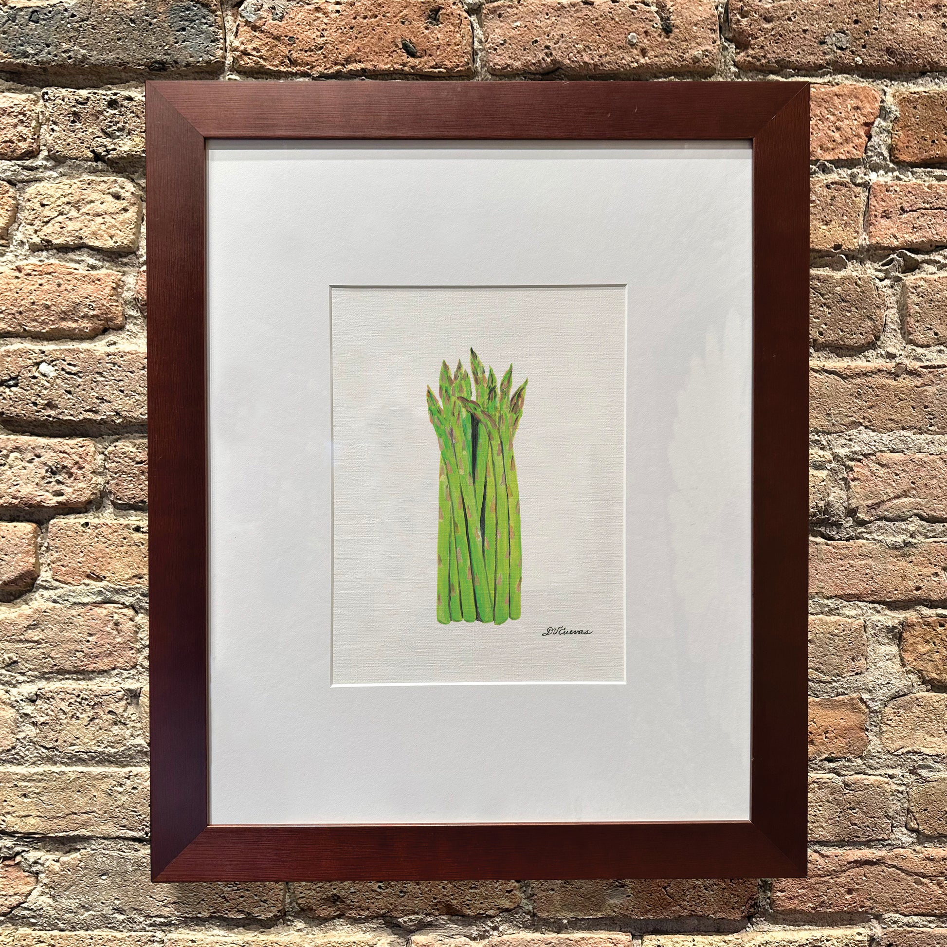 Asparagus Bundle, Original - Printed Canvas