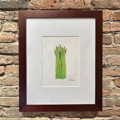 Asparagus Bundle, Original - Printed Canvas