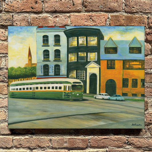 Circa 1950, Chicago, Original - Printed Canvas