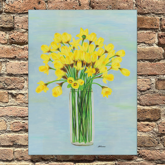 Daffodil Trumpets, Original - Printed Canvas