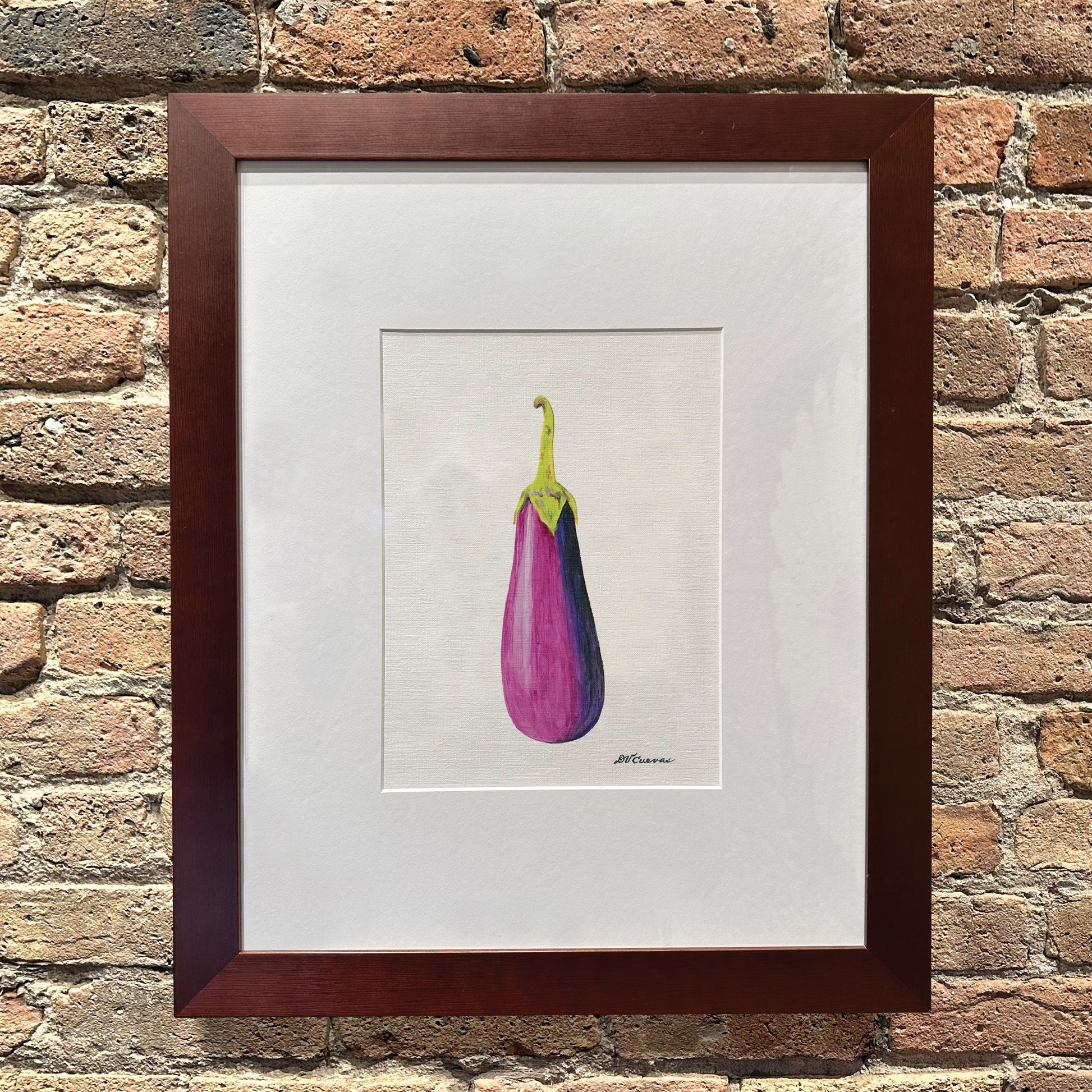 Eggplant, Original - Printed Canvas