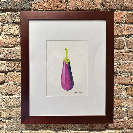 Eggplant, Original - Printed Canvas