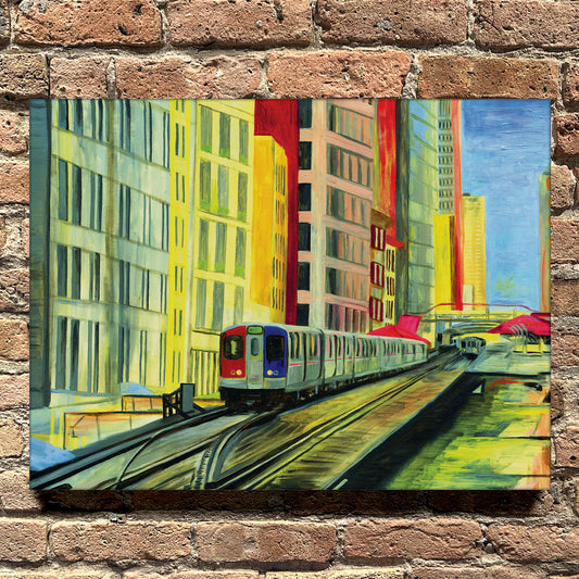 El, Chicago, Original - Printed Canvas