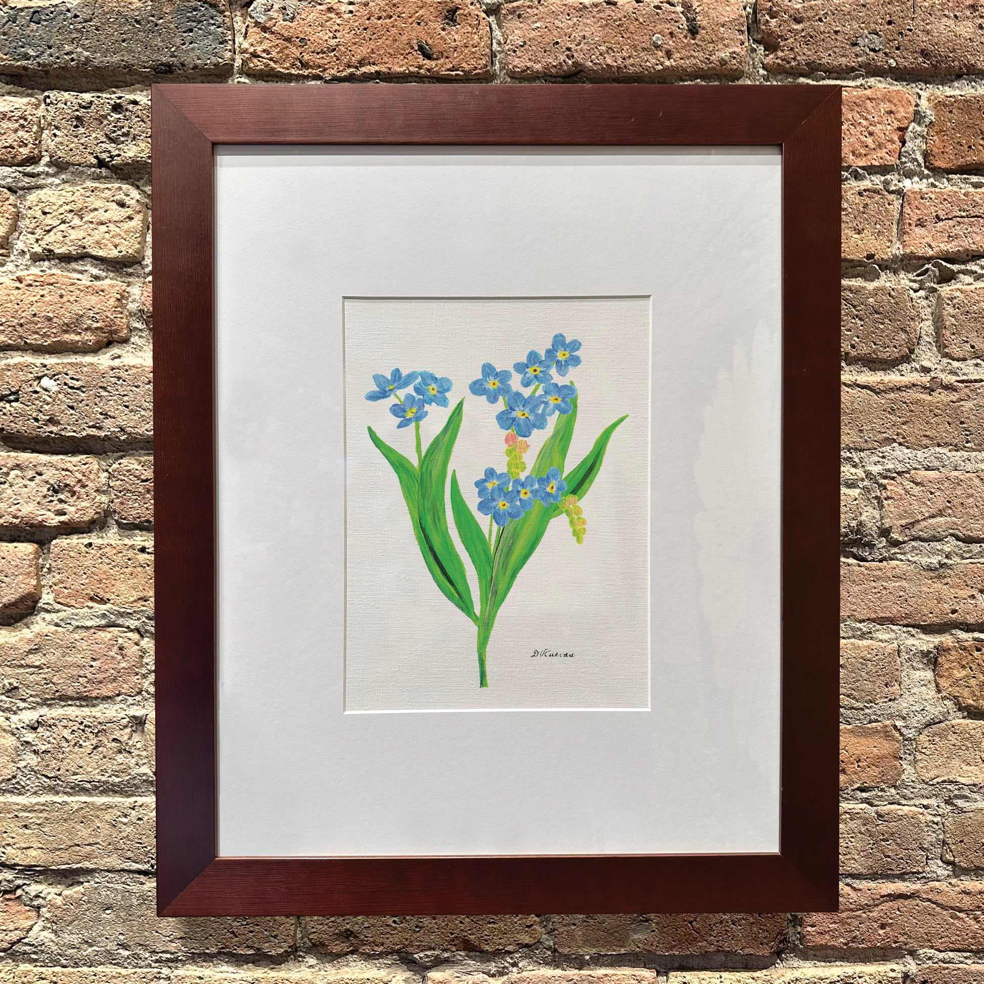 Forget Me Not, Original - Printed Canvas