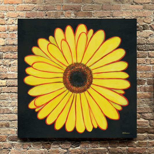 Giant Gerber Yellow, Original - Printed Canvas