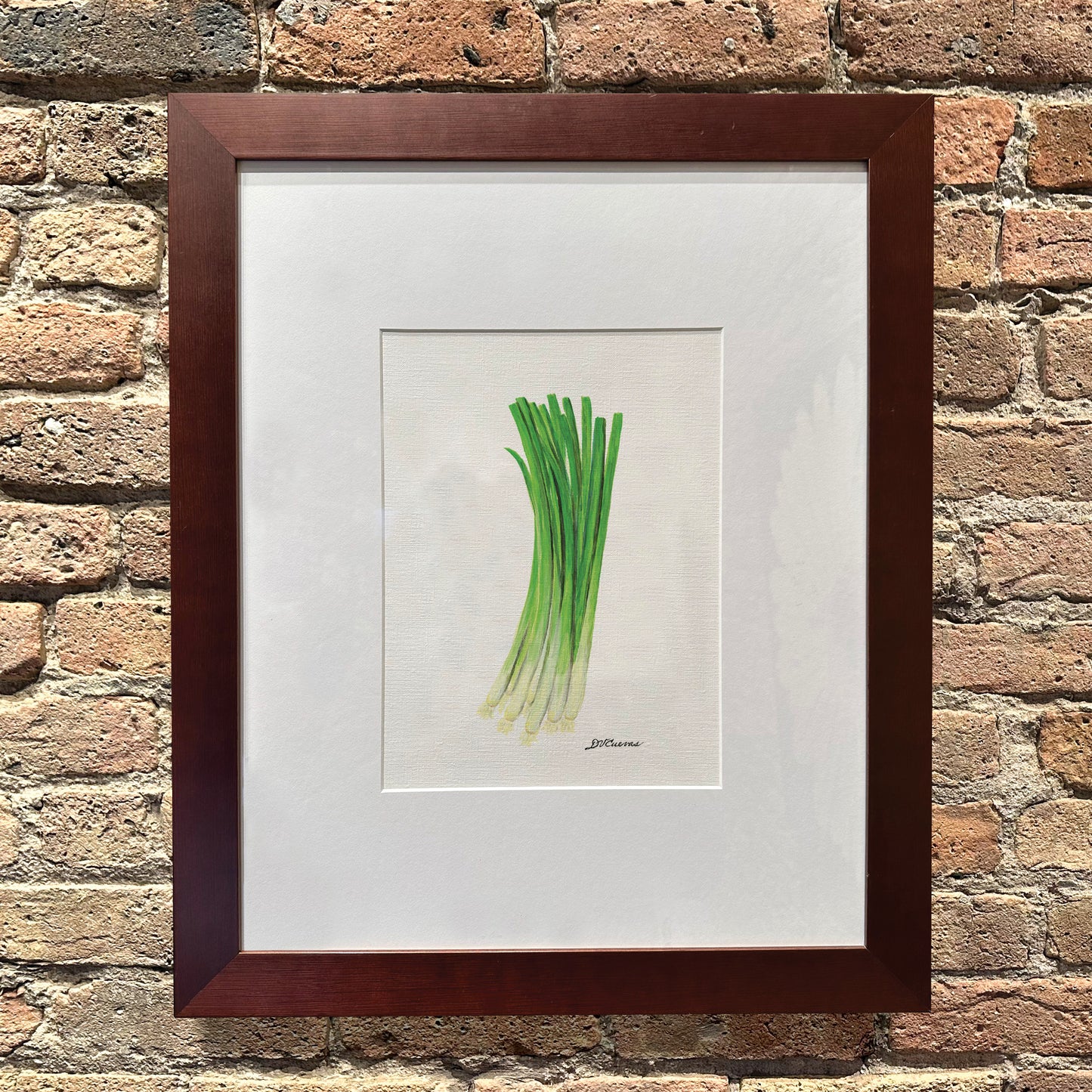 Green Onion, Original - Printed Canvas