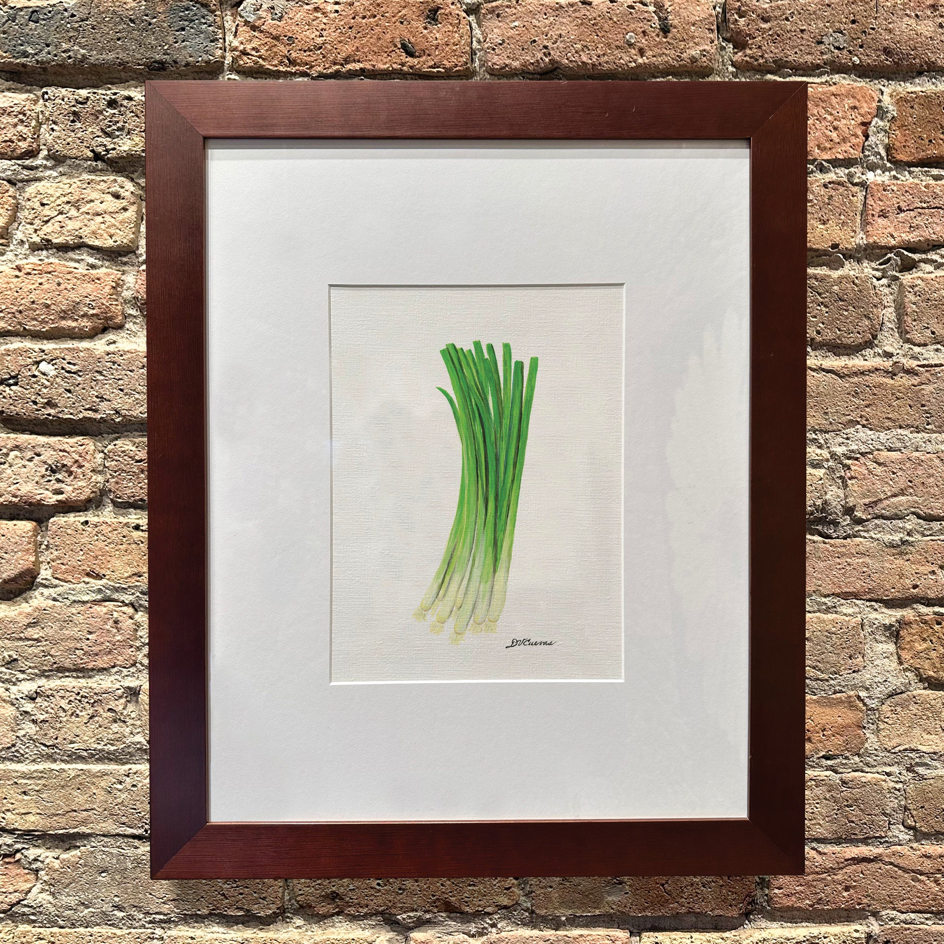 Green Onion, Original - Printed Canvas