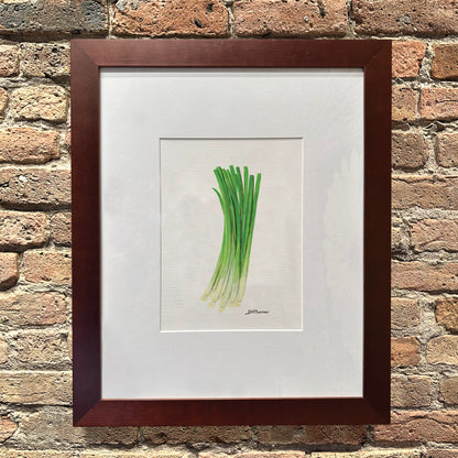 Green Onion, Original - Printed Canvas