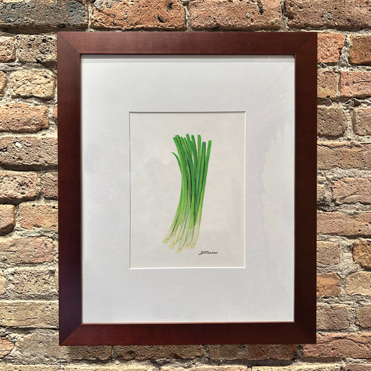 Green Onion, Original - Printed Canvas