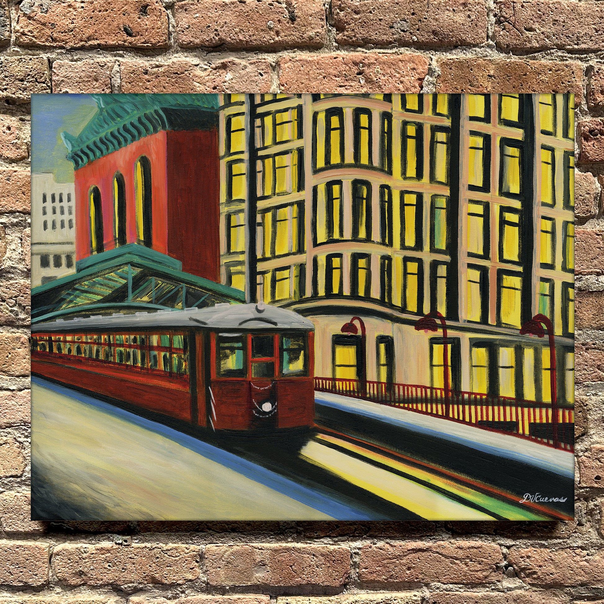 Library 1, Chicago, Original - Printed Canvas
