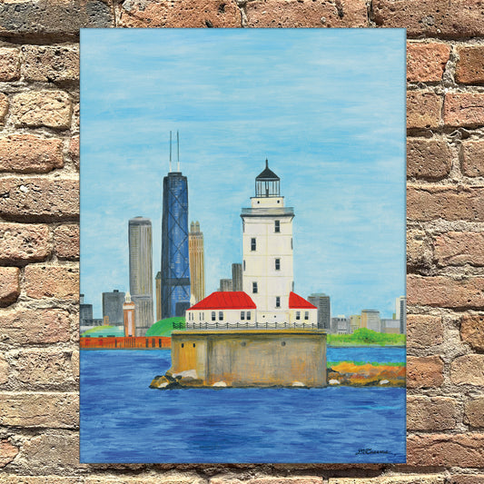Lighthouse, Chicago, Original - Printed Canvas