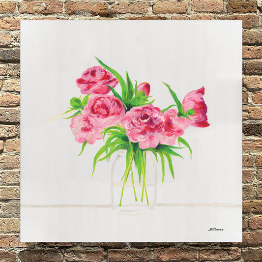 Peonies Seven, Original - Printed Canvas