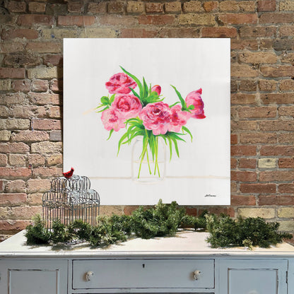 Peonies Seven, Original - Printed Canvas