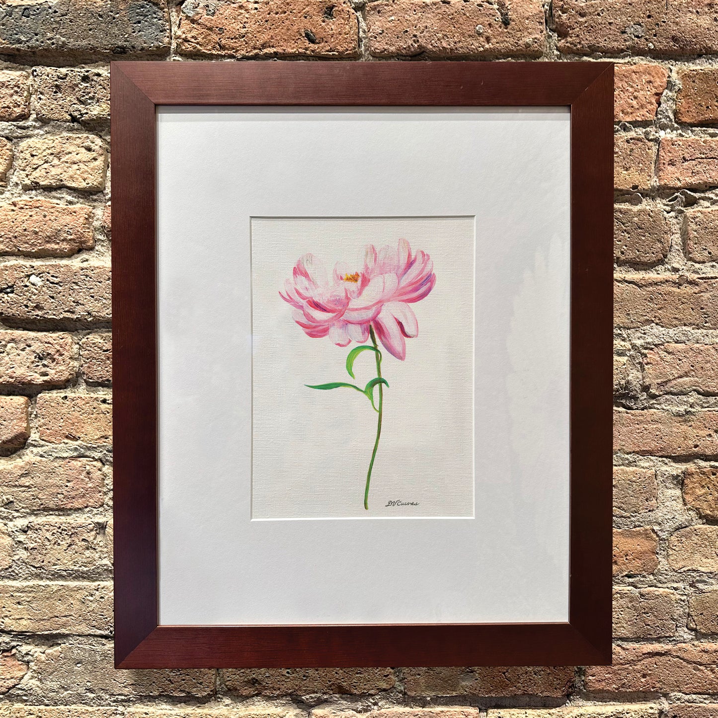 Peony Full Bloom, Original - Printed Canvas