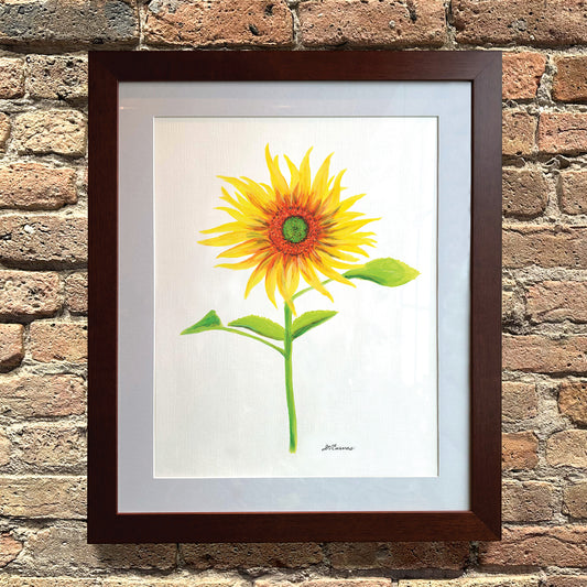 Ring of Fire Sunflower, Original - Printed Canvas
