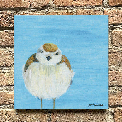 Round Fluff, Original - Printed Canvas