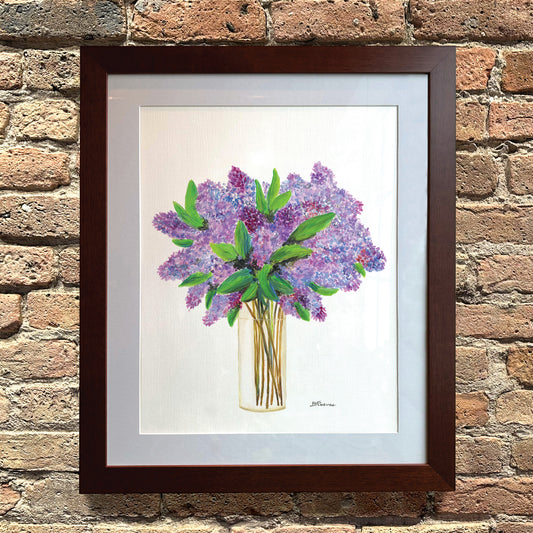 Shades of Lilacs, Original - Printed Canvas