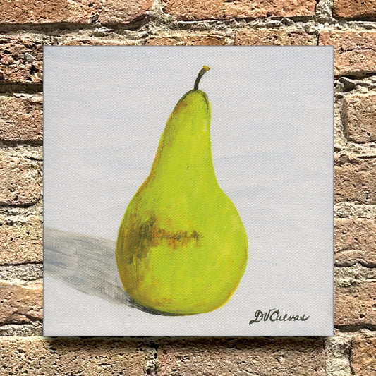 Single Pear, Original - Printed Canvas