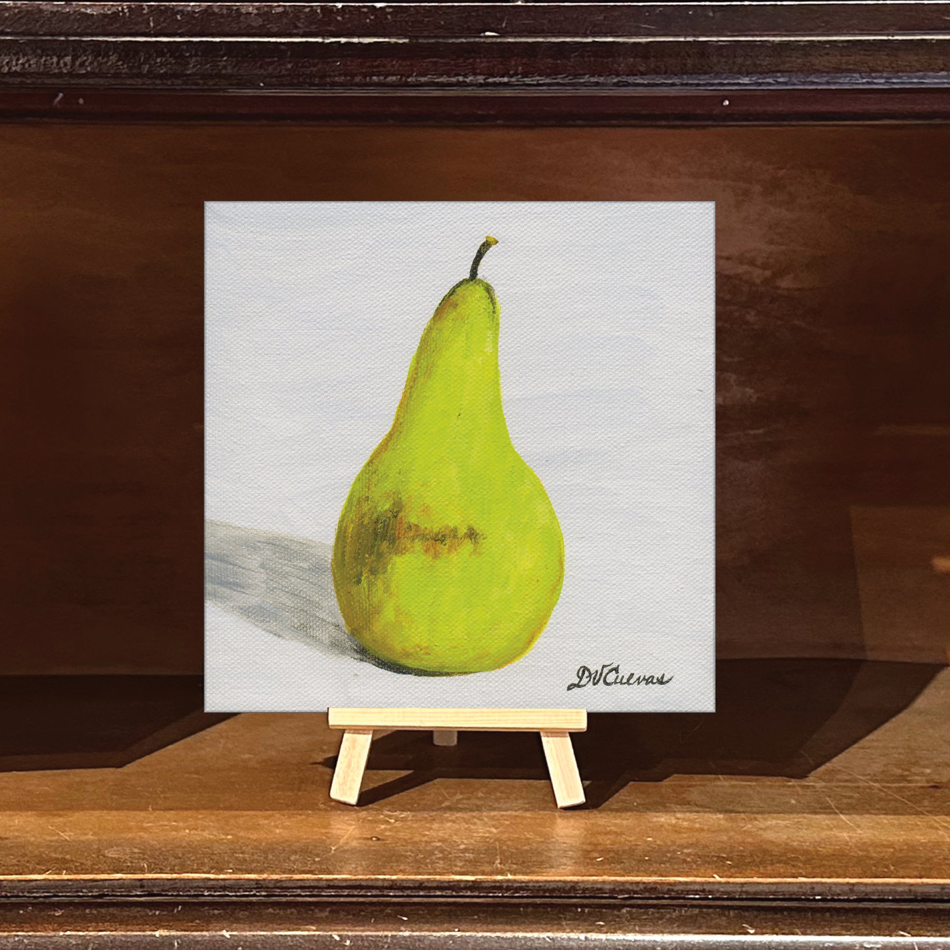Single Pear, Original - Printed Canvas