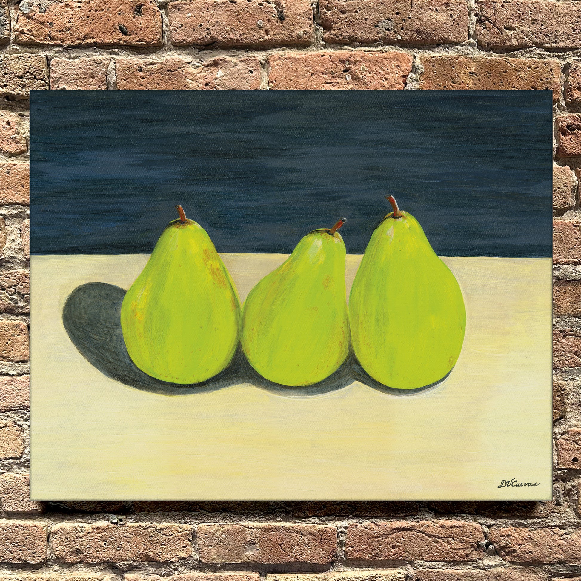 Three Pears, Original - Printed Canvas