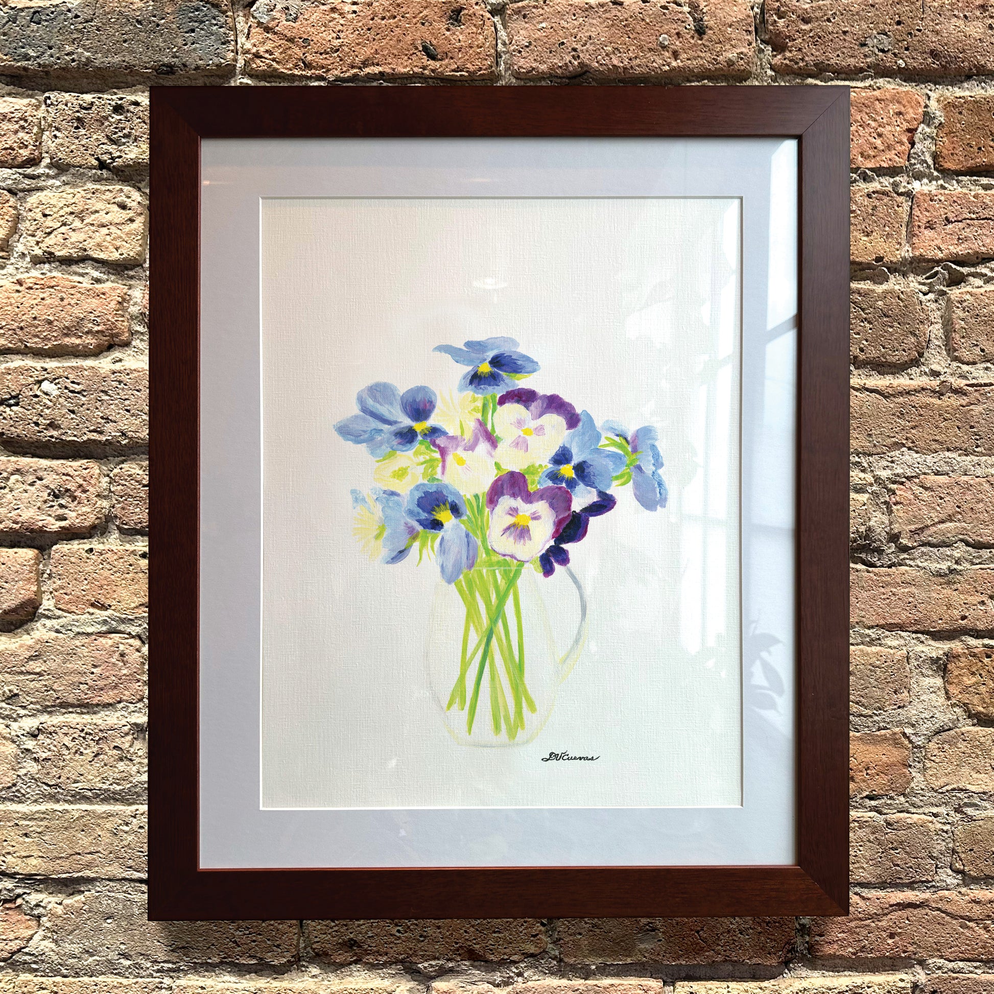 Wild Pansies, Original - Printed Canvas