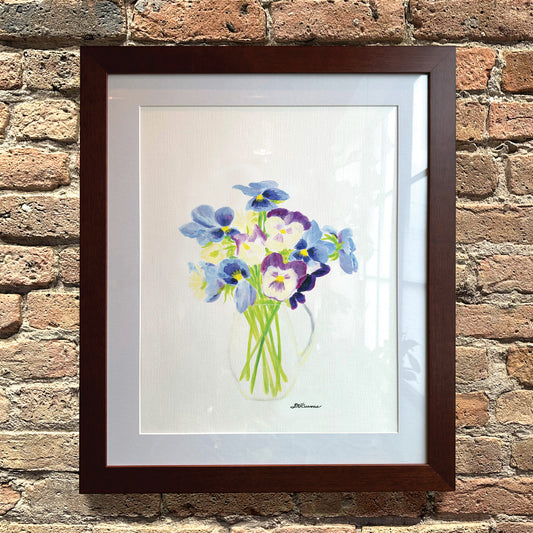 Wild Pansies, Original - Printed Canvas