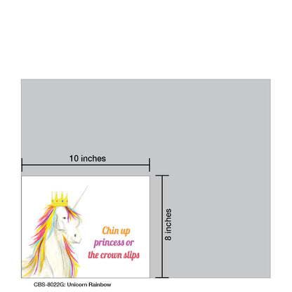 Unicorn Rainbow, Card Board (8022G), Card Board: 8x10, printedcanvas.com