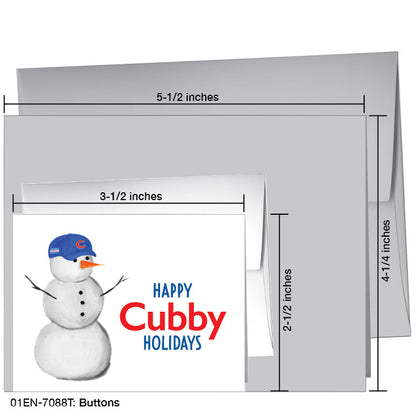 Buttons, Greeting Card (7088T), Enclosure Card, printedcanvas.com