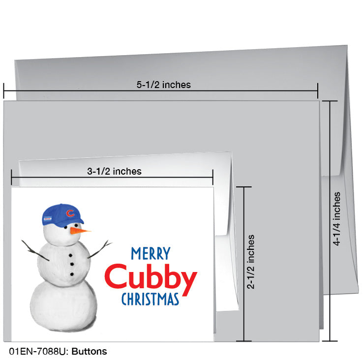 Buttons, Greeting Card (7088U), Enclosure Card, printedcanvas.com