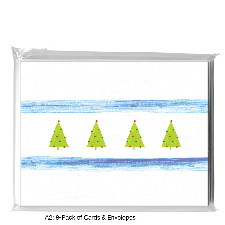 Flag of Chicago, Greeting Card (8736J), A2 Card 8-Pack, www.printedcanvas.com