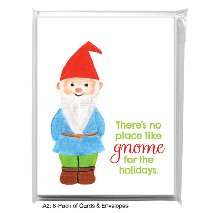 Gnome, Greeting Card (8075D), A2 8-Pack, printedcanvas.com