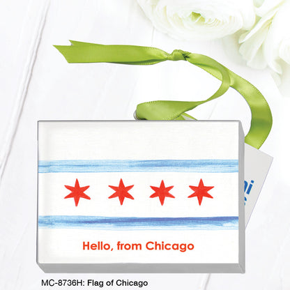 Flag of Chicago, Mini Canvas (MC-8736H), Front, printedcanvas.com