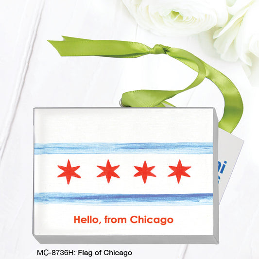 Flag of Chicago, Mini Canvas (MC-8736H), Front, printedcanvas.com