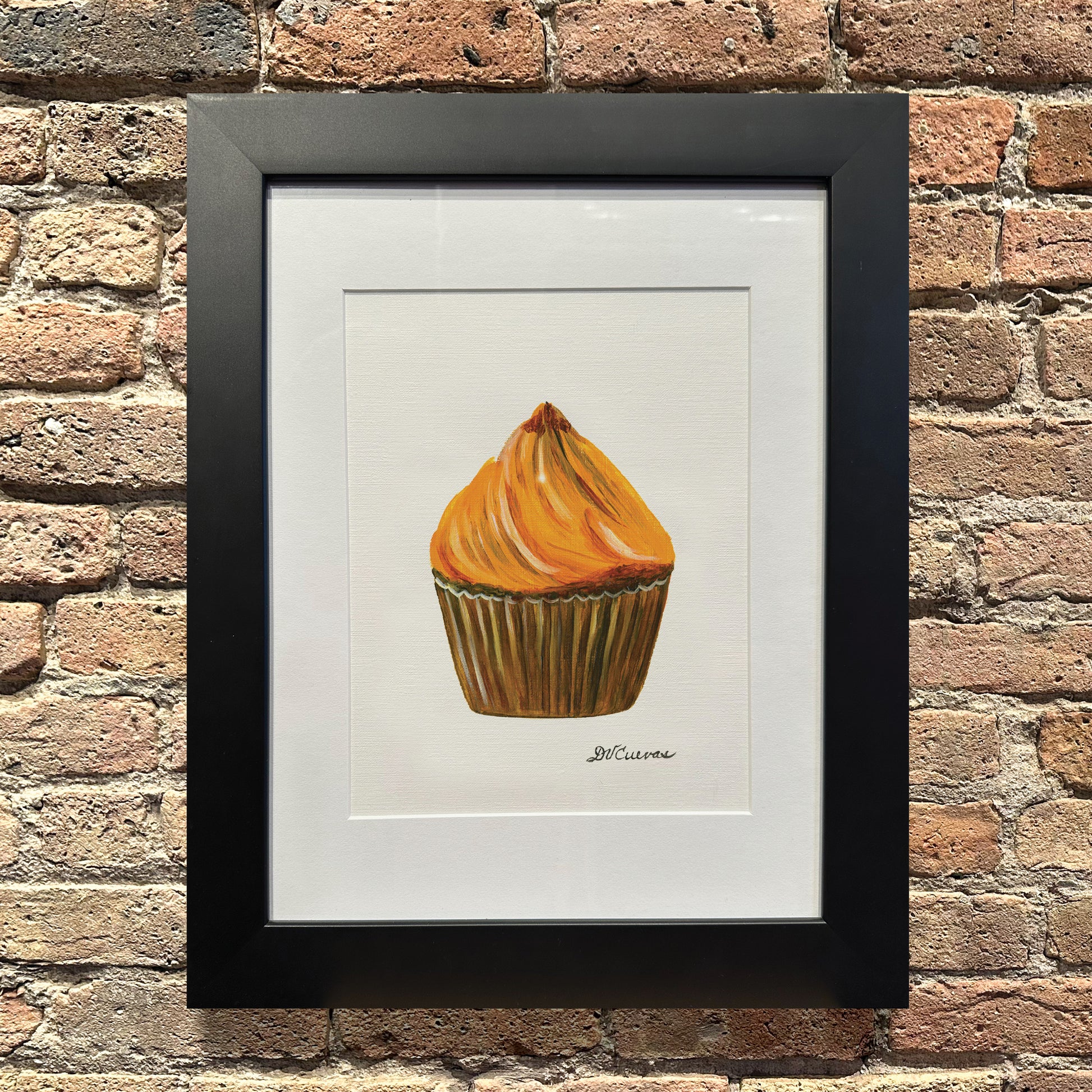 Caramel Toffee Cupcake, Original - Printed Canvas