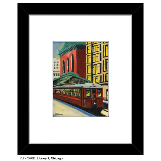 Library 1, Chicago, Print (#7378D) - Printed Canvas
