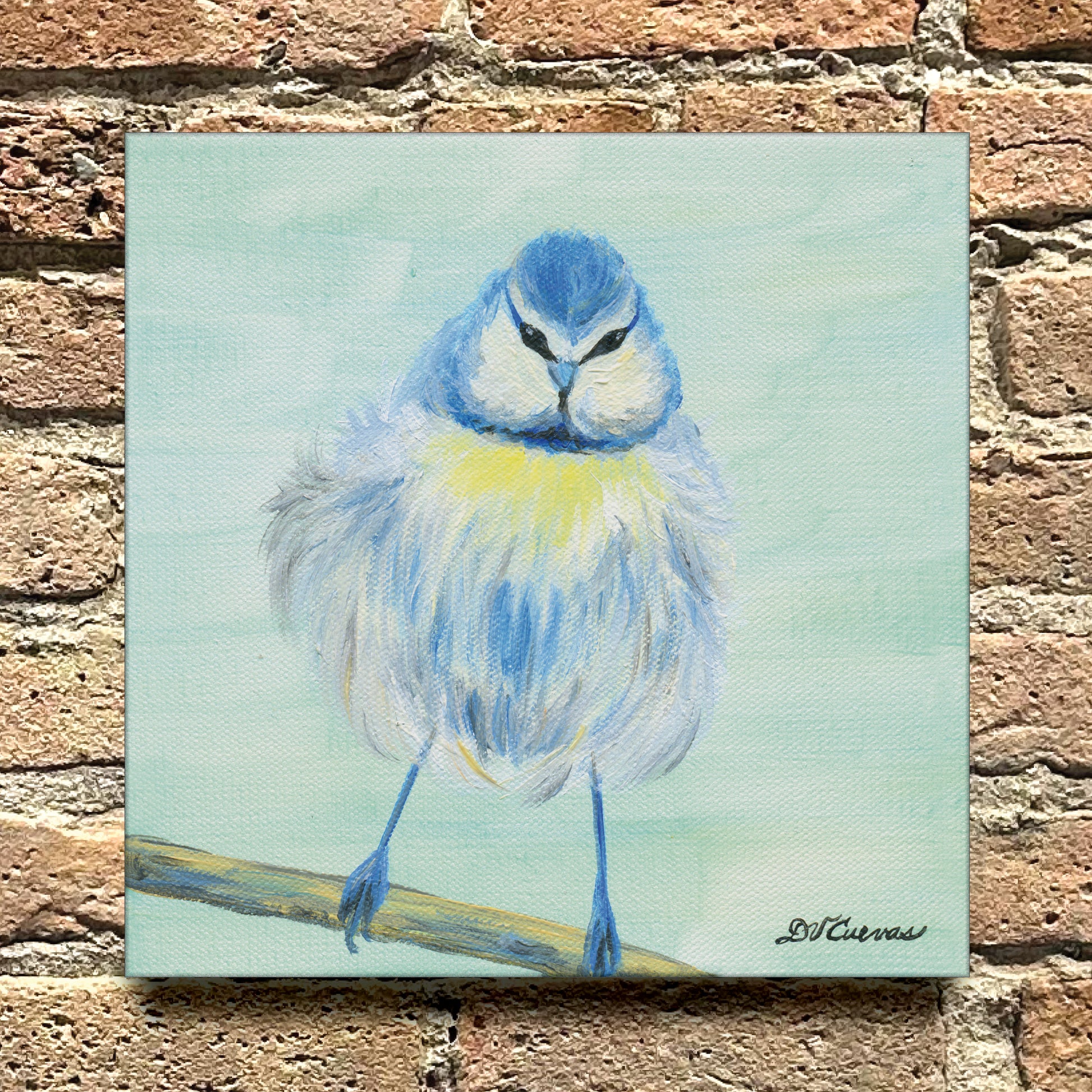 Fluffy, Original - Printed Canvas