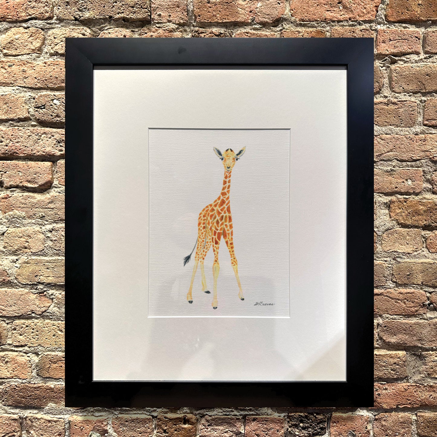 Giraffe Baby, Original - Printed Canvas
