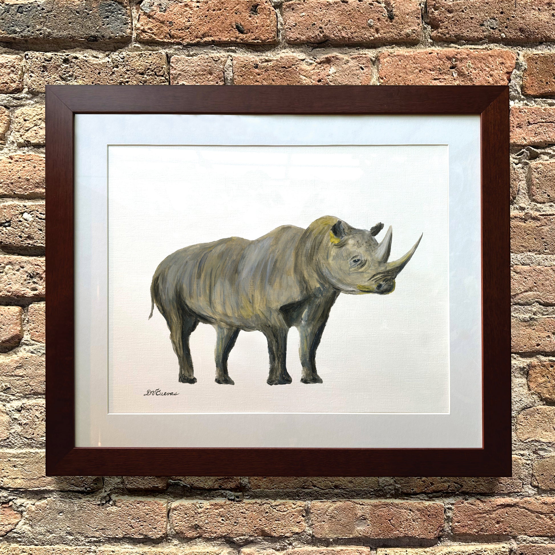Rhino, Original - Printed Canvas