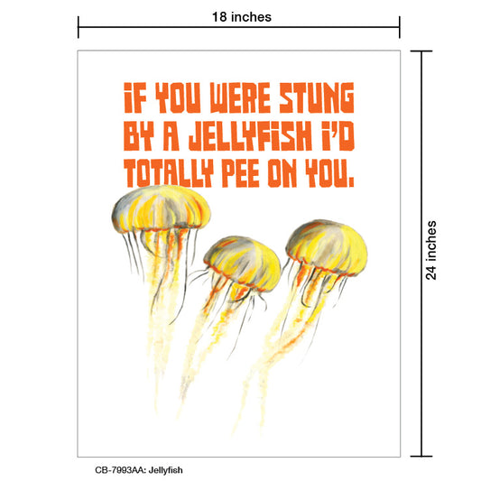 Jellyfish, Card Board (7993AA), Card Board: 18x24, printedcanvas.com
