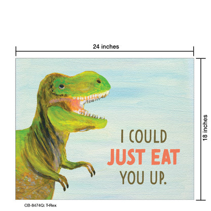 T-Rex, Card Board (8474Q), Card Board: 18x24, printedcanvas.com