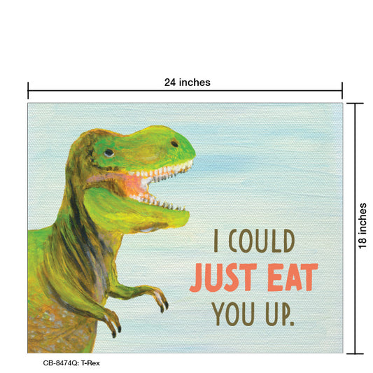 T-Rex, Card Board (8474Q), Card Board: 18x24, printedcanvas.com
