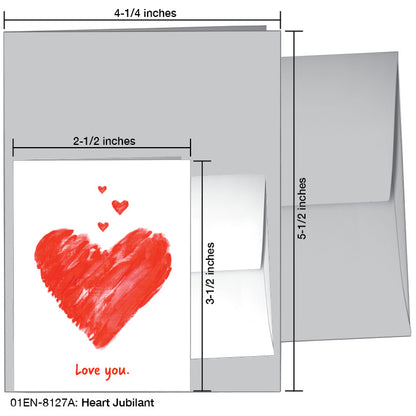 Heart Jubilant, Greeting Card (8127A), Enclosure, printedcanvas.com
