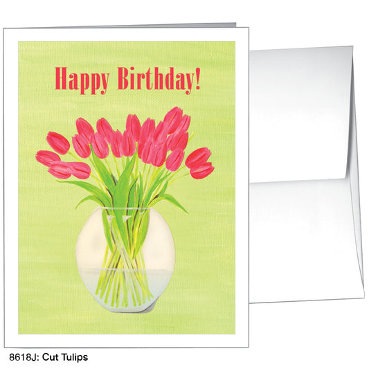 Cut Tulips, Greeting Card (8618J), A2 Card, www.printedcanvas.com