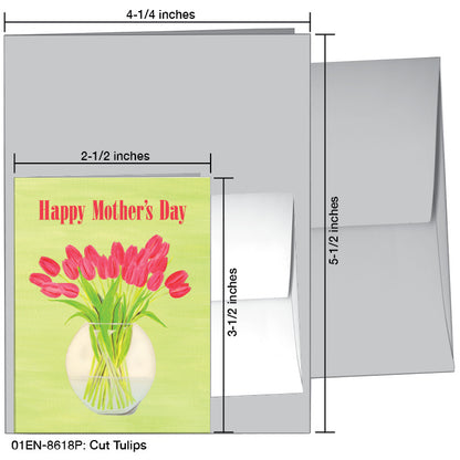 Cut Tulips, Greeting Card (8618P), Enclosure, printedcanvas.com