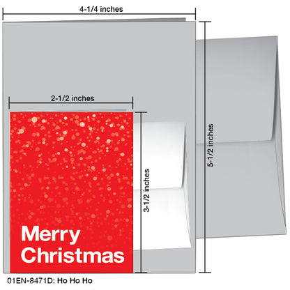 Ho Ho Ho, Greeting Card (8471DA), Enclosure, printedcanvas.com