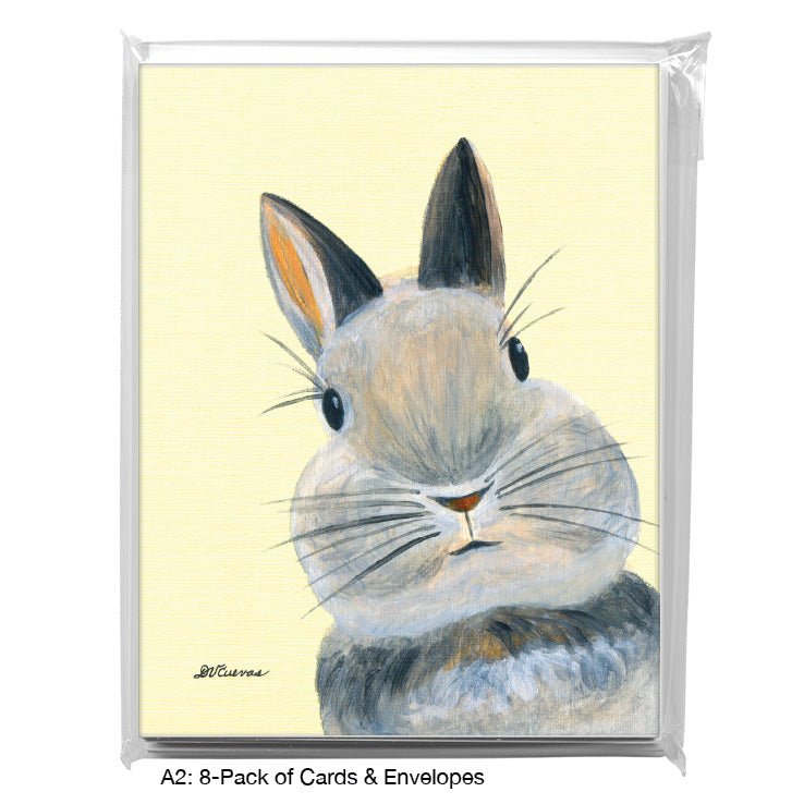 Rabbit Whiskers, Greeting Card (8034M), A2 Card 8-Pack, www.printedcanvas.com