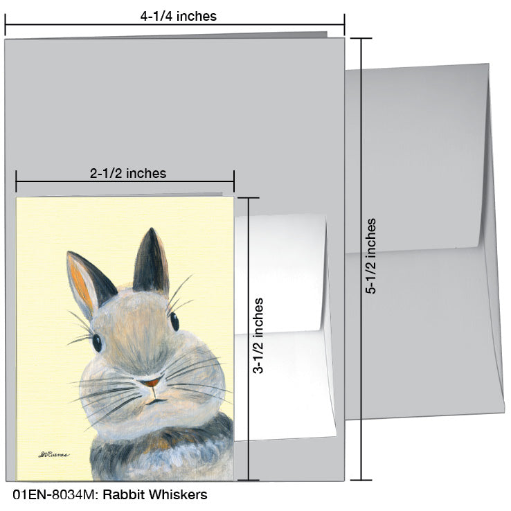 Rabbit Whiskers, Greeting Card (8034M), Enclosure Card, www.printedcanvas.com